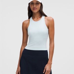 Lululemon Ebb to Street Cropped Tank - Pastel Blue